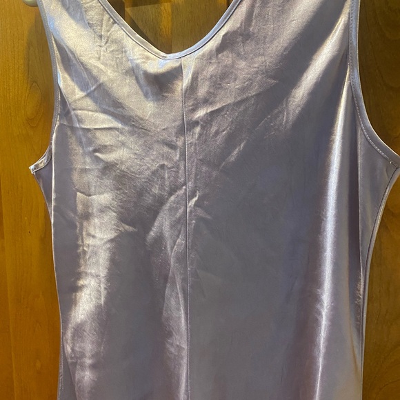 MaxMara Leisure Capua Lilac Sleeveless Satin Dress - Picture 10 of 14